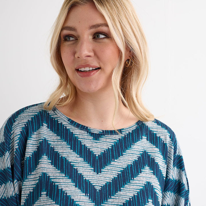 Ladies Zig Zag Printed Top from You Know Who's