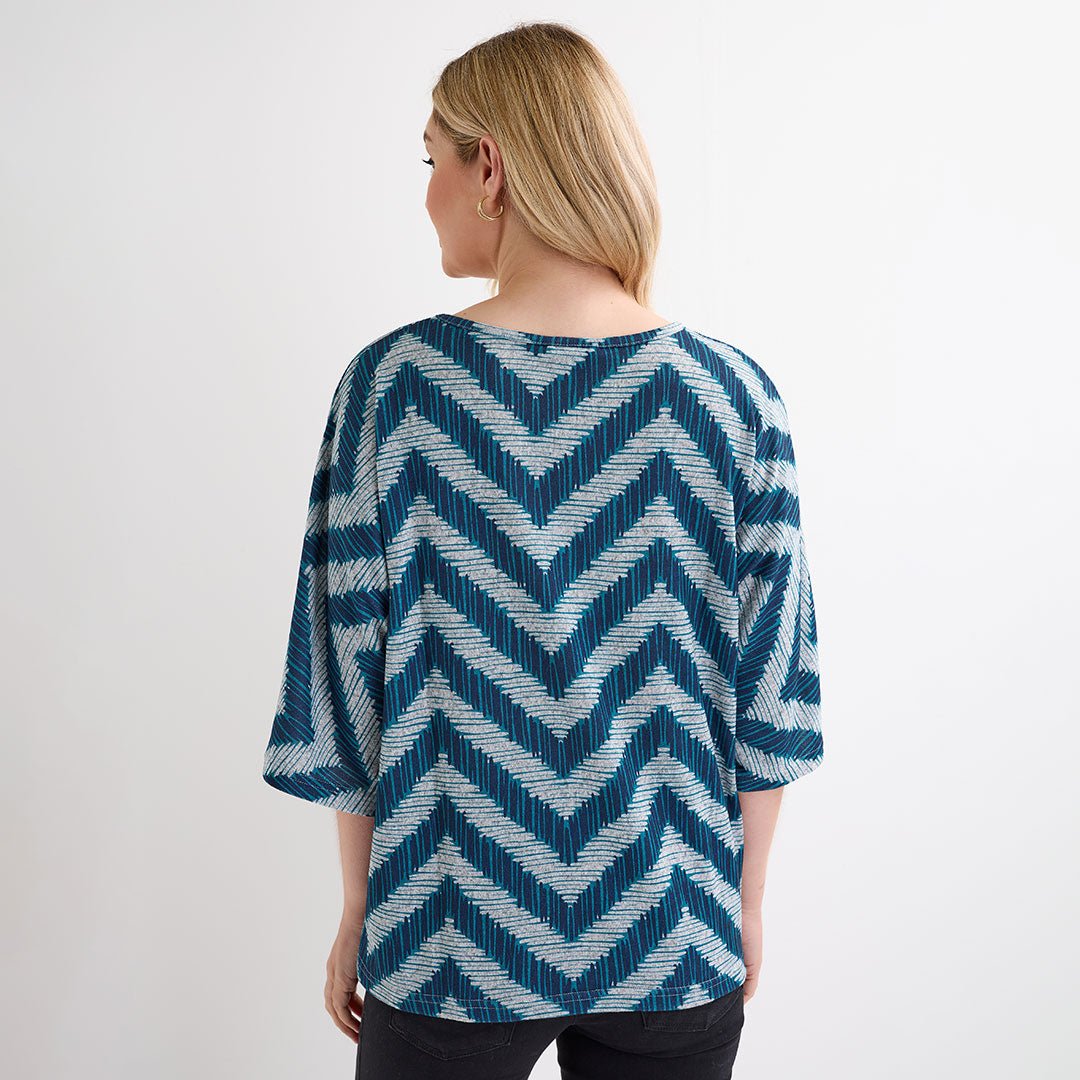 Ladies Zig Zag Printed Top from You Know Who's
