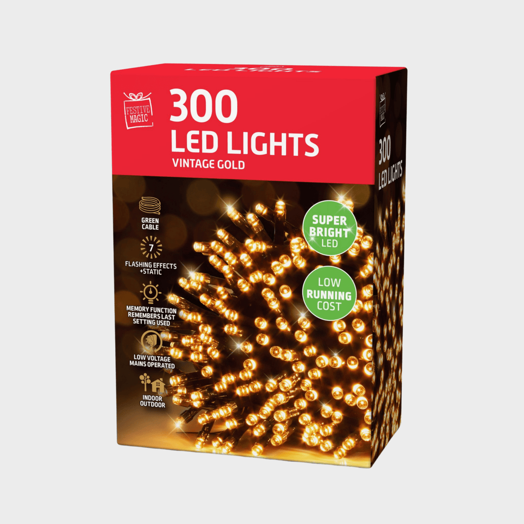LED lights 300 vintage gold from You Know Who's