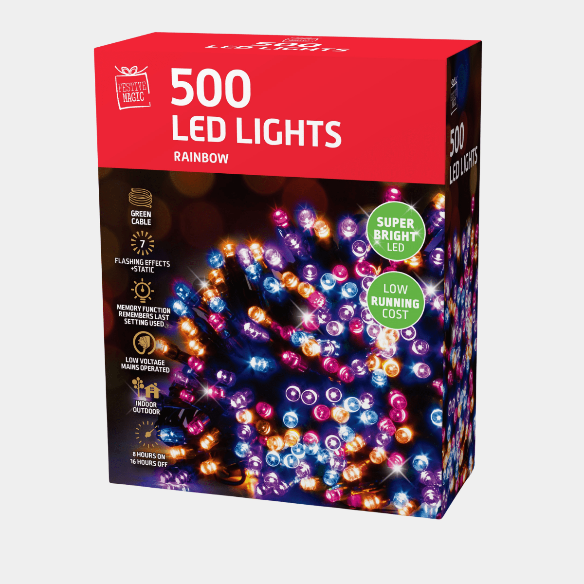 LED lights 500 timer rainbow from You Know Who's