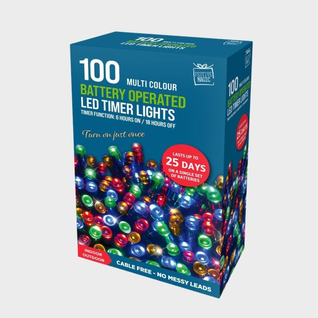 LED LIGHTS with timer - multi coloured from You Know Who's