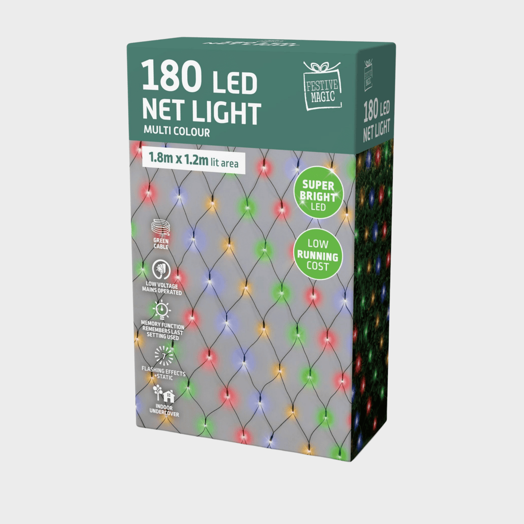 LED net lights 180 multi from You Know Who's