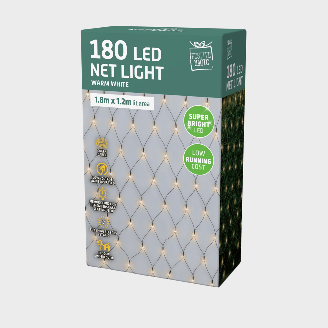 LED net lights 180 warm white from You Know Who's