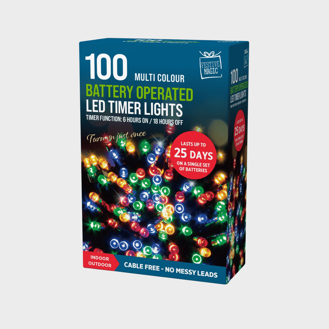 LED timer lights 100 multi from You Know Who's