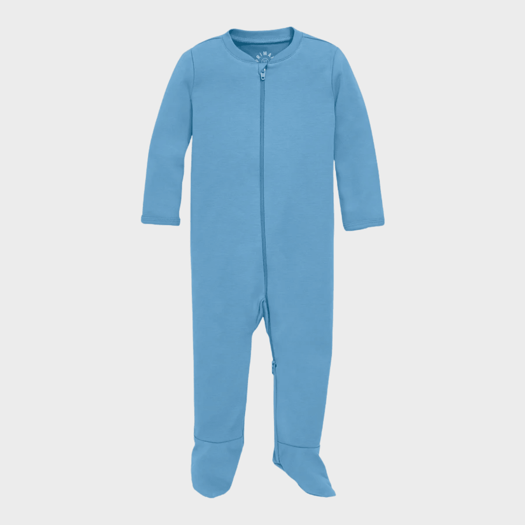 Light Blue Organic Unisex Sleepsuit from You Know Who's