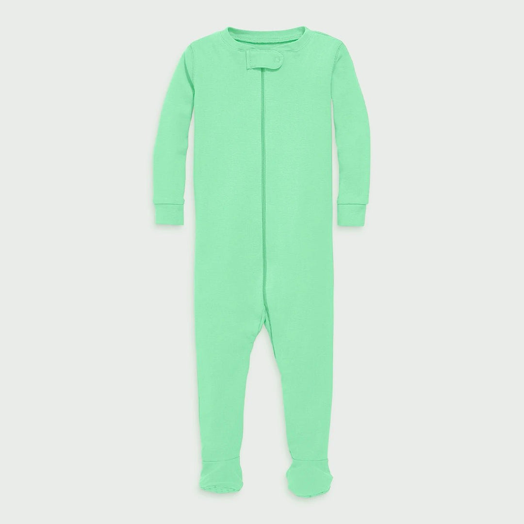 Light Green Organic Unisex Sleepsuit from You Know Who's