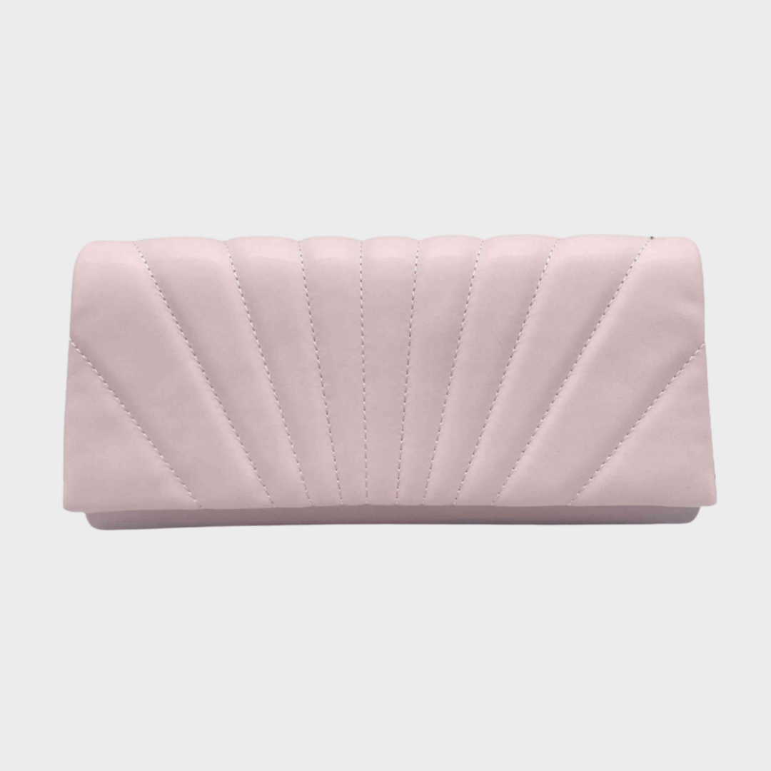 Light Pink Long Shell Clutch Bag from You Know Who's