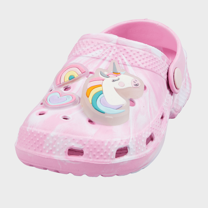 Light Pink Unicorn Badge Clog (Flashing) from You Know Who's