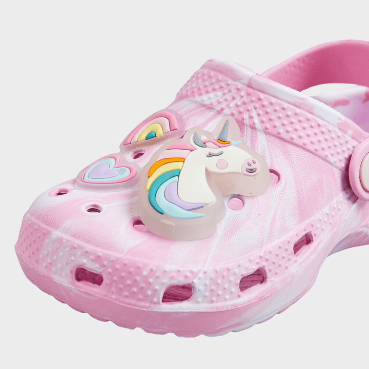 Light Pink Unicorn Badge Clog (Flashing) from You Know Who's