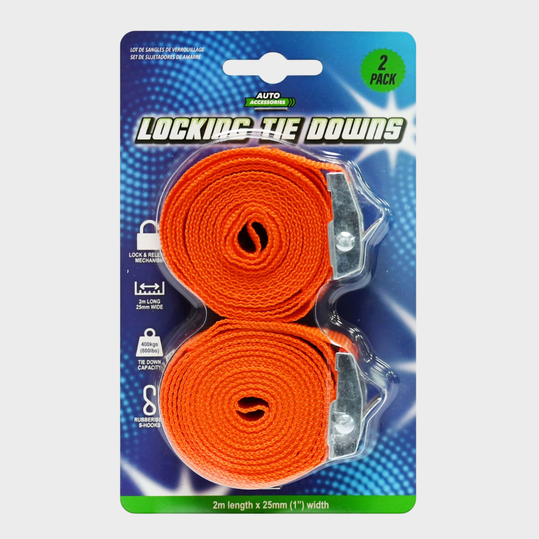 Locking Tie Down 2m 2 Pack from You Know Who's