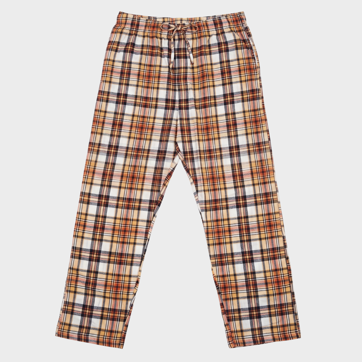 Men's Brown Check Pj Bottom