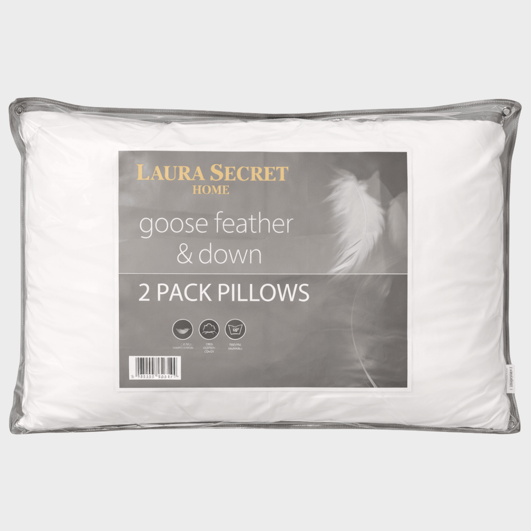 Luxury Goose Feather and Down 2 Pack Pillow from You Know Who's
