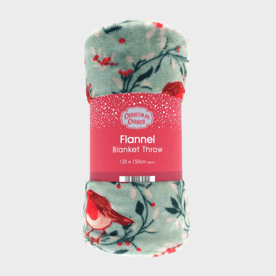 Luxury Printed Robin Flannel Throw 120X150CM from You Know Who's