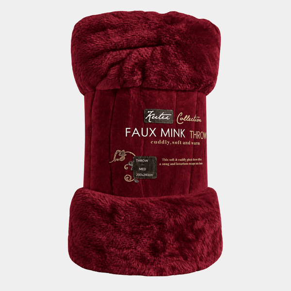 Magenta Faux Mink Throw from You Know Who's
