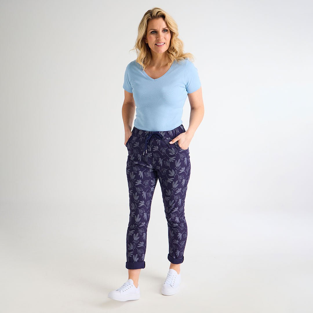 Magic Fit Printed Trousers
