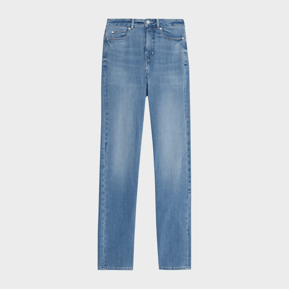 Magic High Waist Straight Leg Jeans Light Indigo from You Know Who's