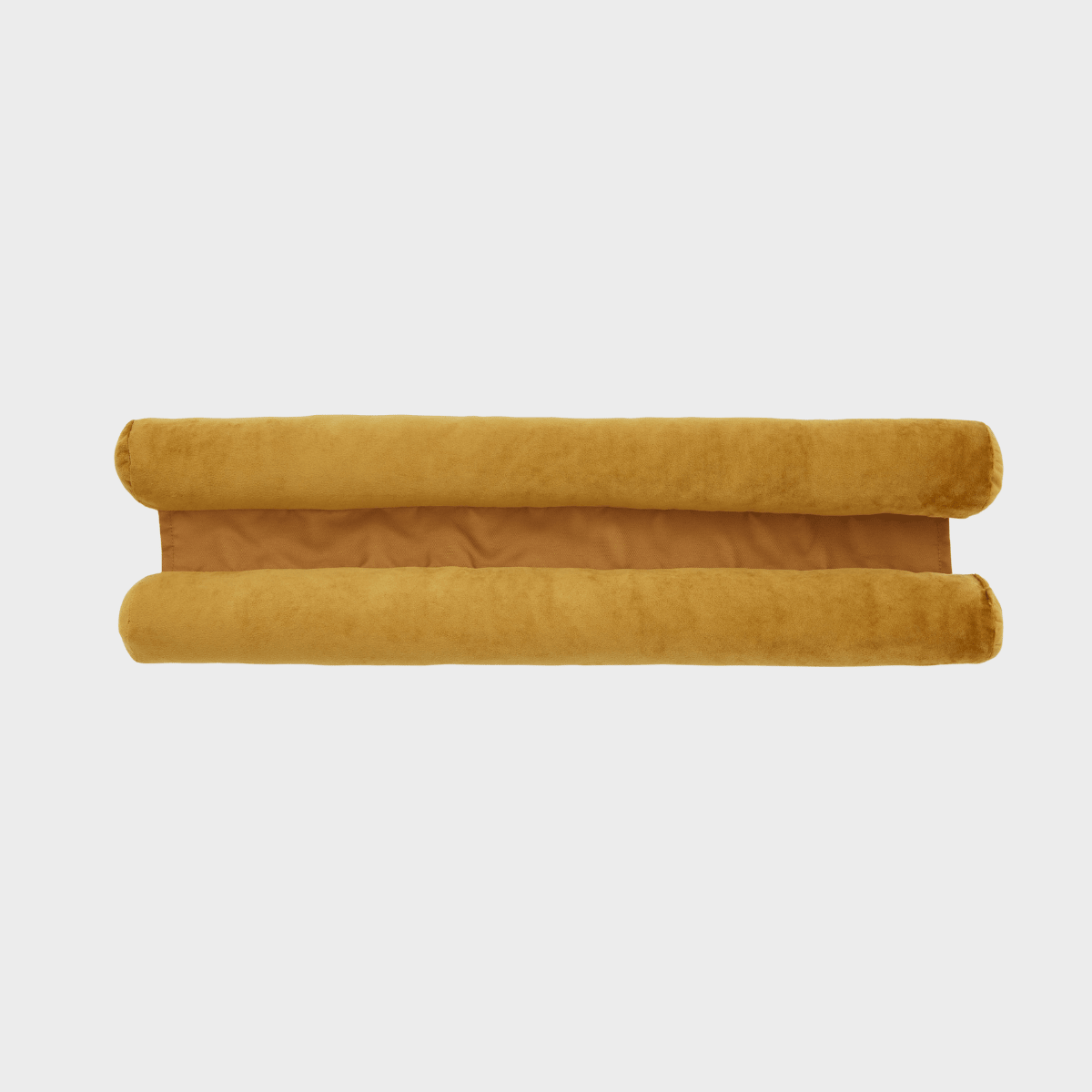 Matt Velvet Ochre Double Sided Draught Excluder from You Know Who's