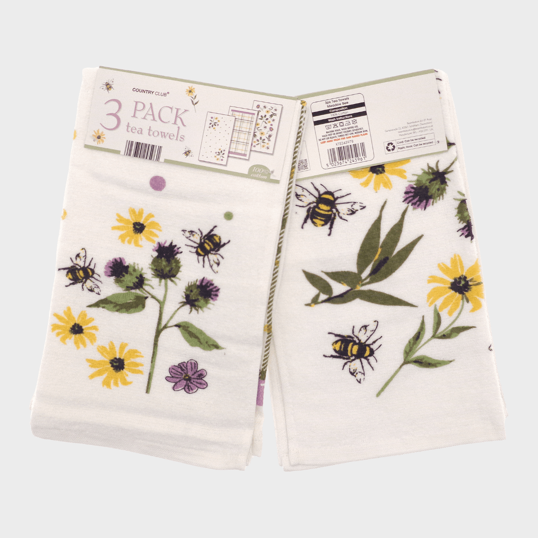 Meadow Bee 3 Pack Velour Tea Towel from You Know Who's