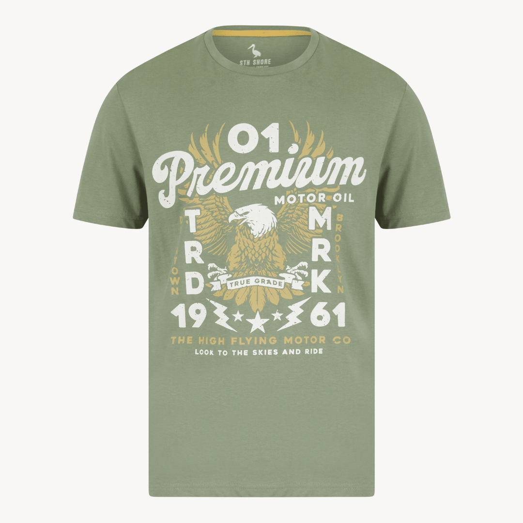 Mens 01 Premium T-Shirt Sea Foam from You Know Who's
