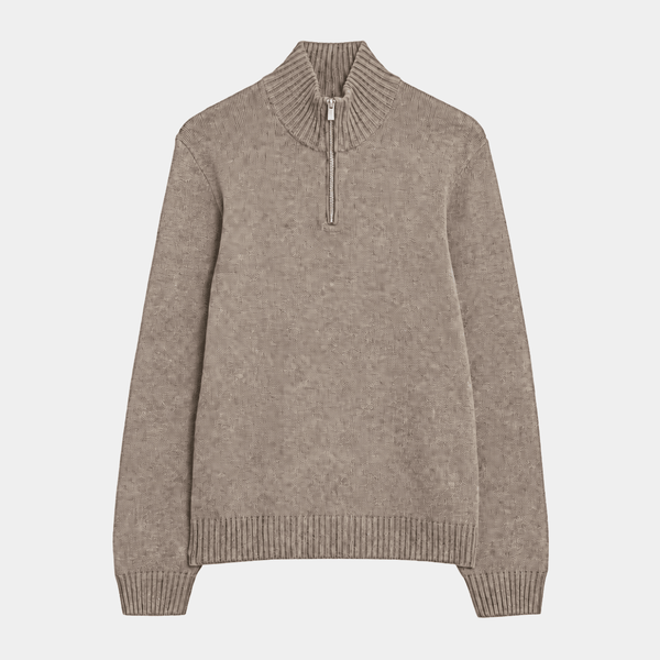 Mens 1/4 Zip Lambswool Jumper from You Know Who's