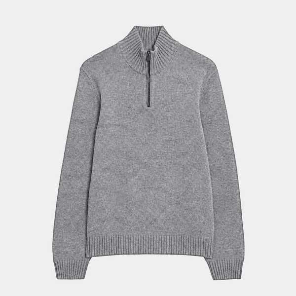 Mens 1/4 Zip Lambswool Jumper from You Know Who's