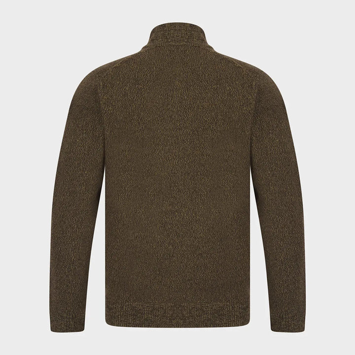 Mens 1/4 Zip Marled Jumper from You Know Who's