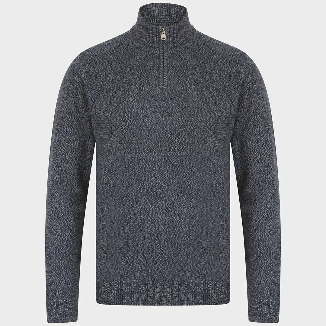 Mens 1/4 Zip Marled Jumper from You Know Who's