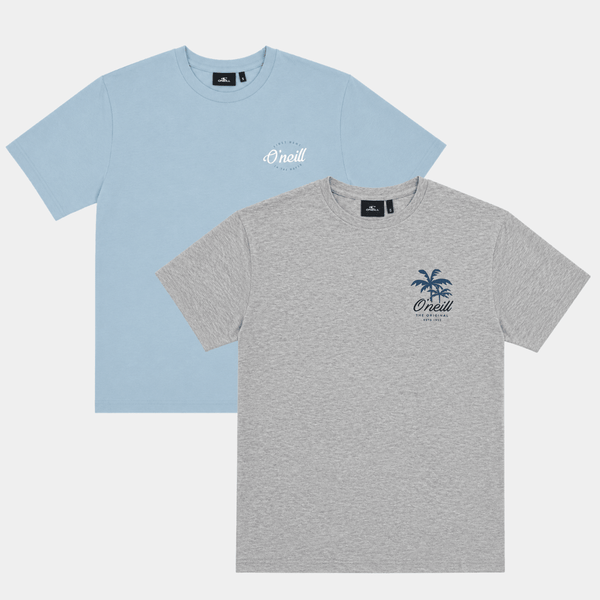 Mens 2pk T-Shirts grey/blue from You Know Who's