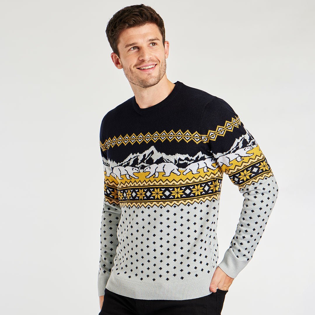 Mens Bears Xmas Jumper from You Know Who's