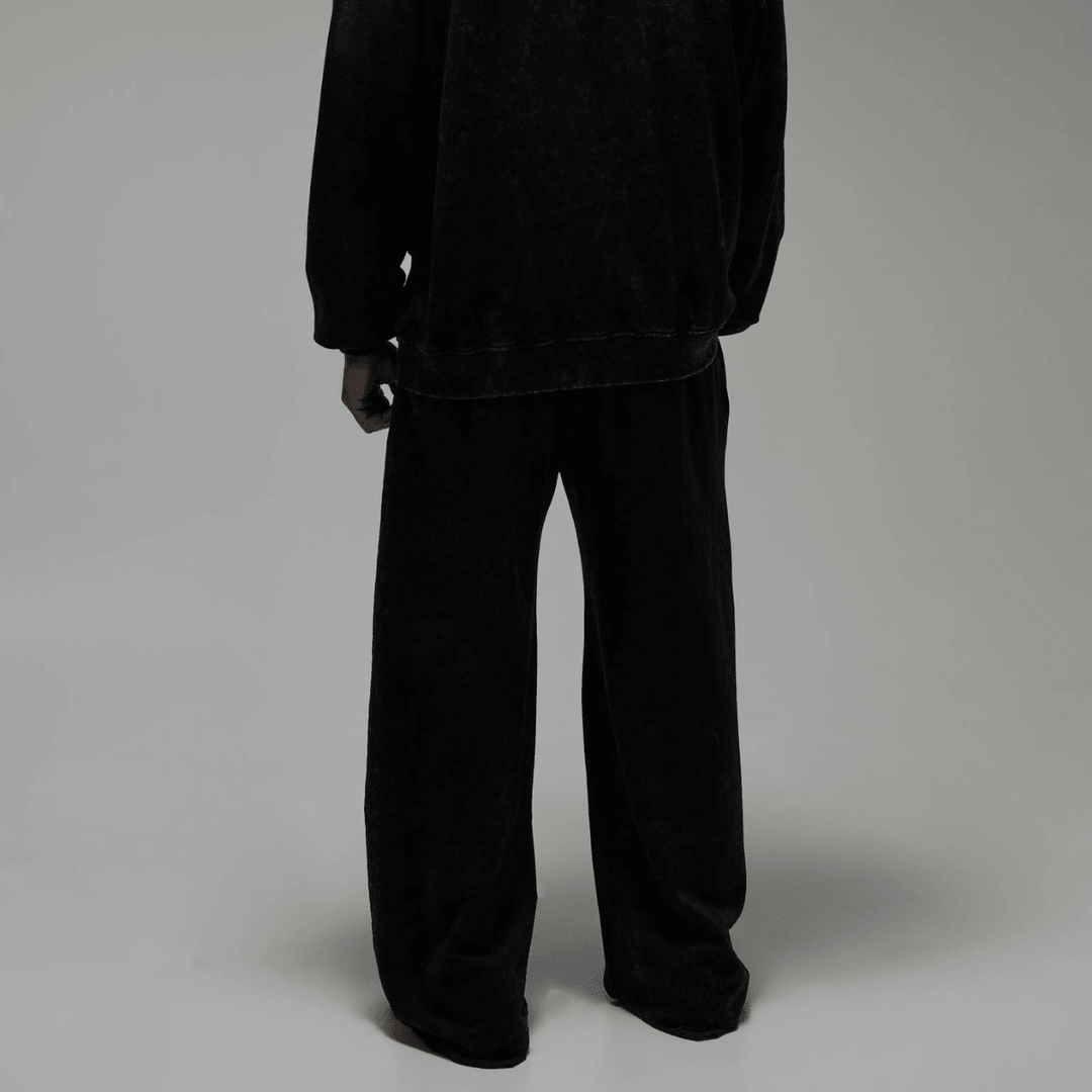 Men's Black Acid Wash 'One More Rep' Joggers from You Know Who's