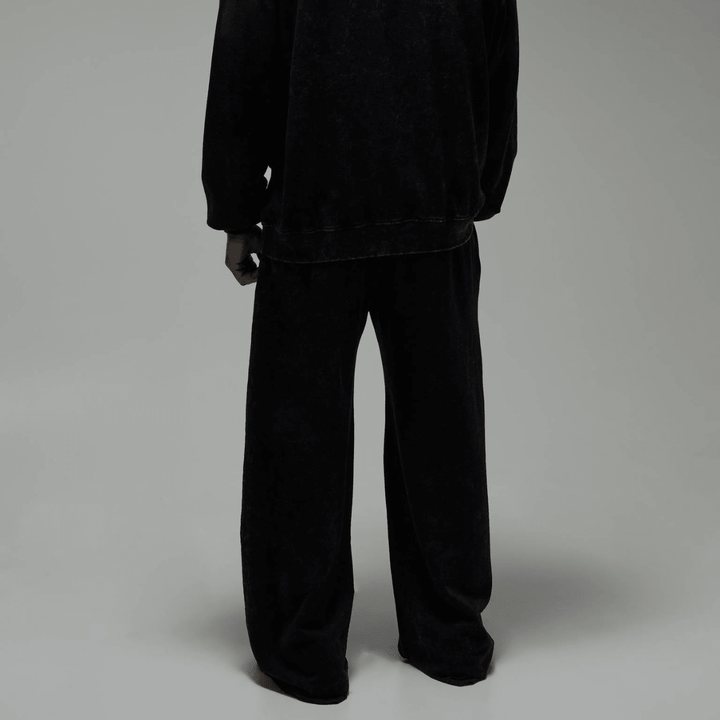Men's Black Acid Wash 'One More Rep' Joggers from You Know Who's