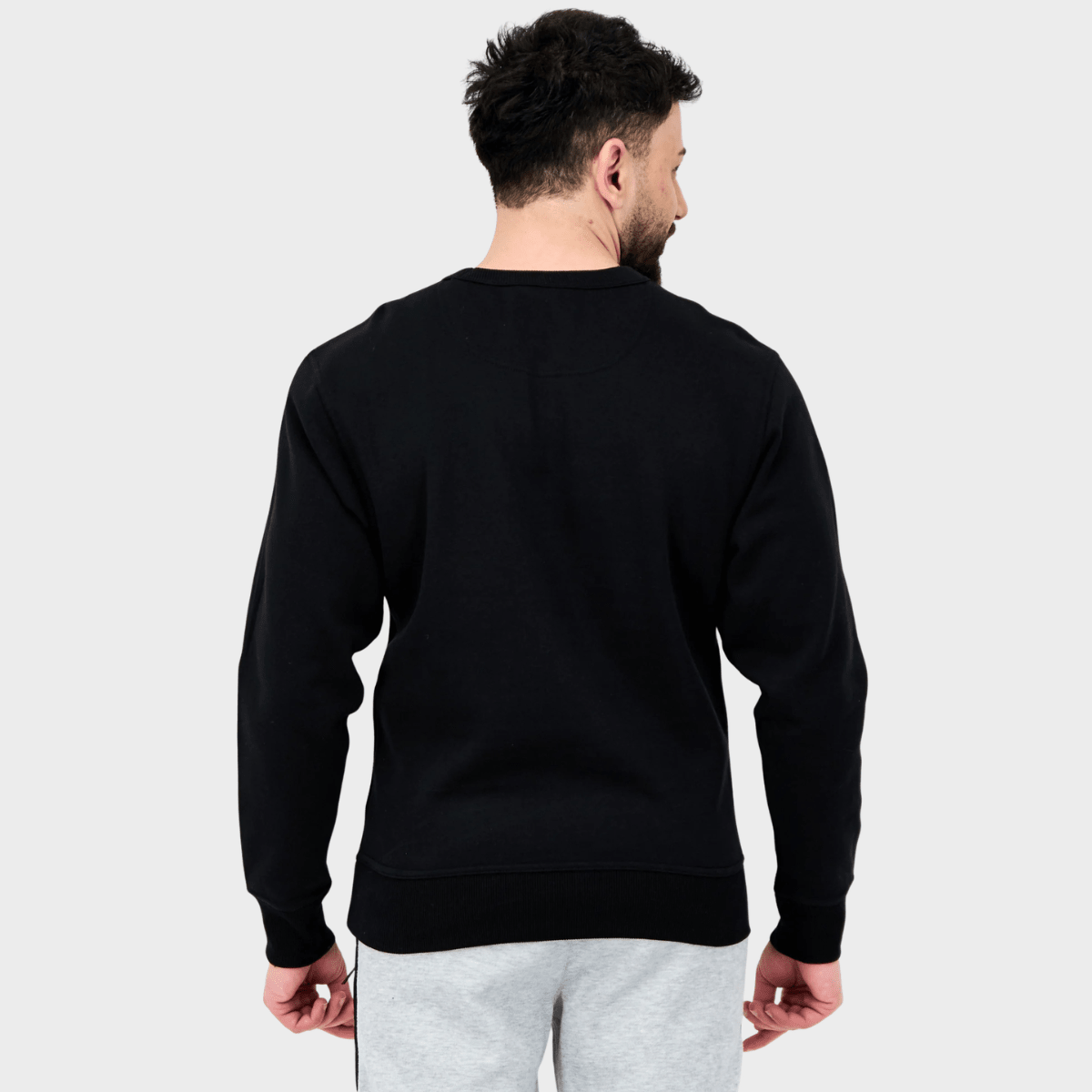 Men's Black Champion Box Logo Sweater from You Know Who's