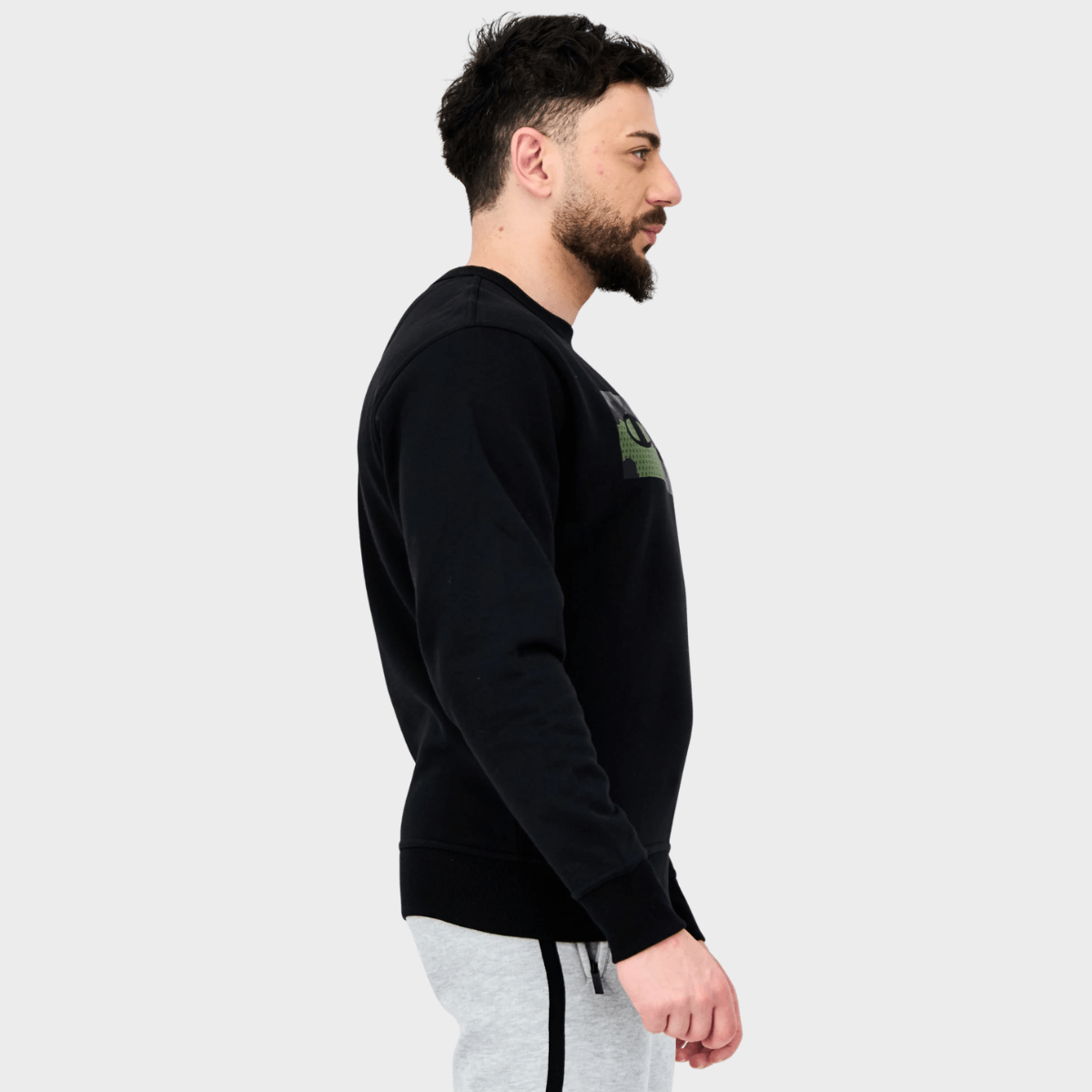 Men's Black Champion Box Logo Sweater from You Know Who's