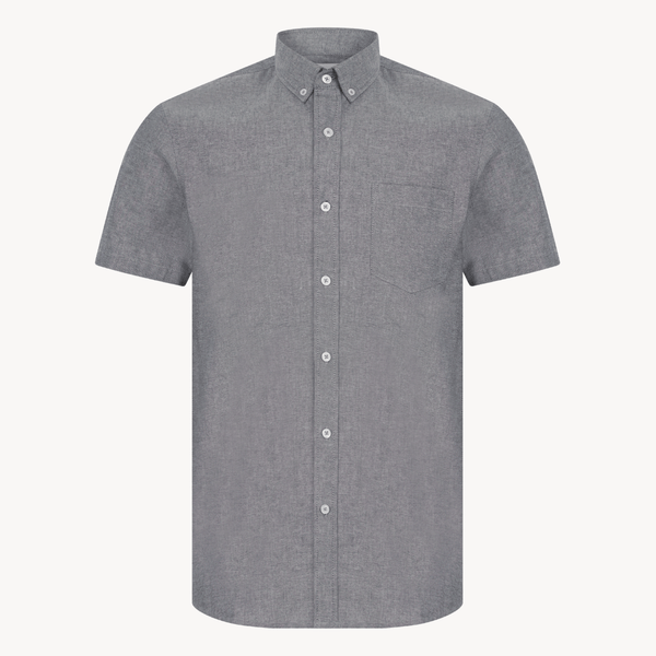 Mens Black Cotton Chambray Shirt from You Know Who's
