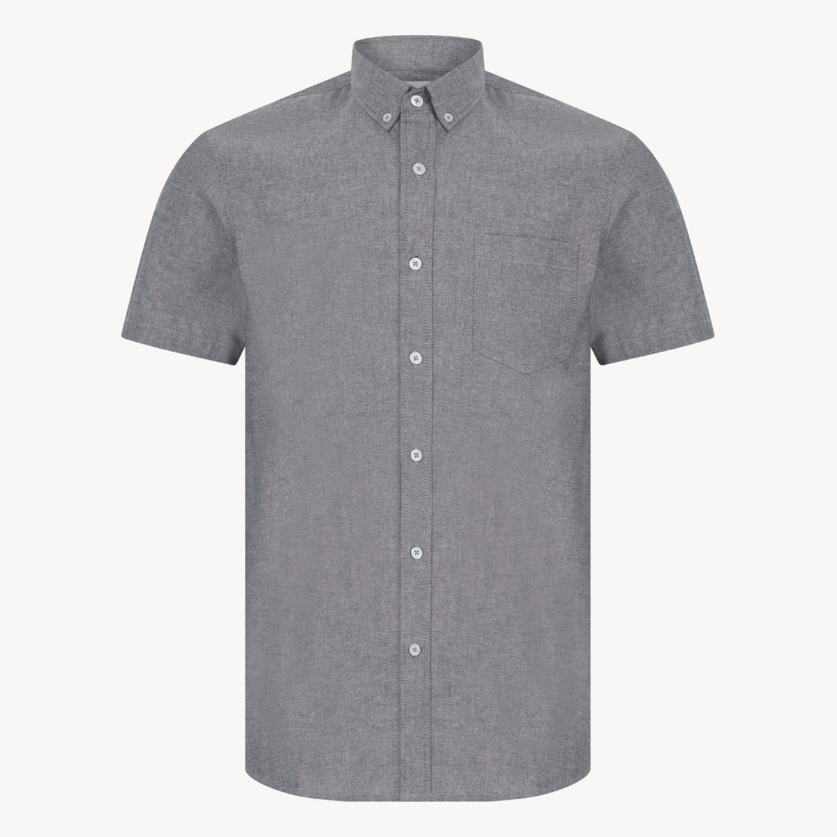 Mens Black Cotton Chambray Shirt from You Know Who's