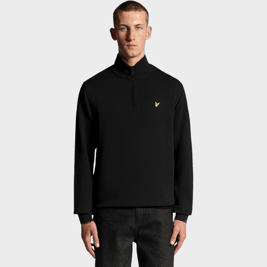 Mens Black Lyle & Scott 1/4 Zip from You Know Who's