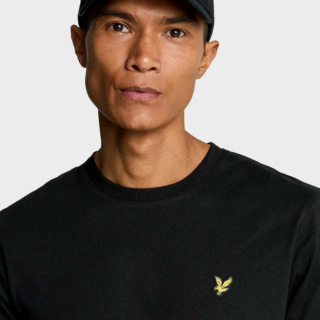Men's Black Lyle & Scott Gold Logo T-shirt from You Know Who's