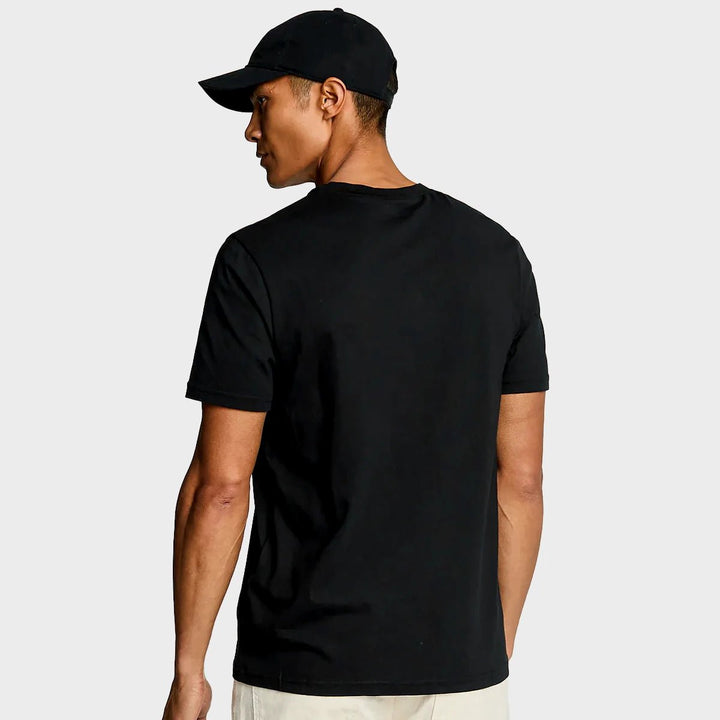 Men's Black Lyle & Scott Gold Logo T-shirt from You Know Who's