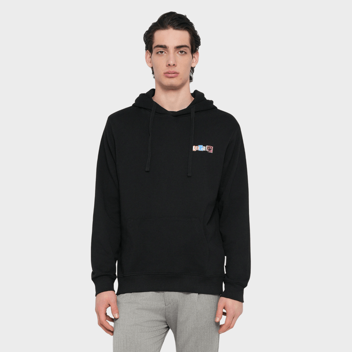 Mens Black Lyle & Scott Text Hoodie from You Know Who's