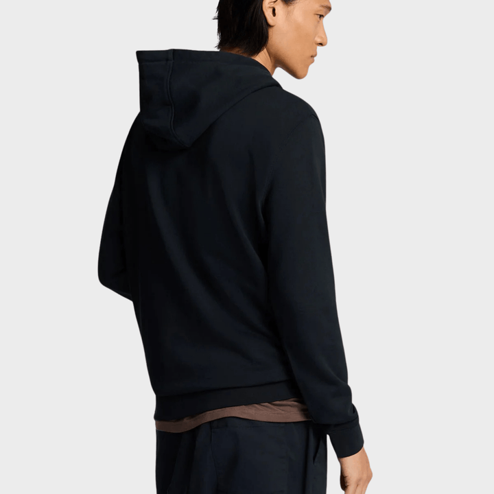 Mens Black Metal Logo Lyle & Scott Hoodie from You Know Who's