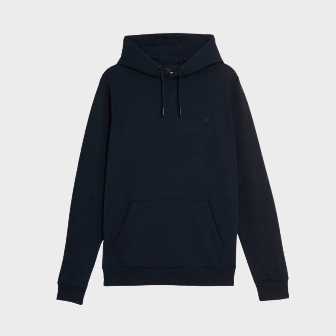 Mens Black Metal Logo Lyle & Scott Hoodie from You Know Who's