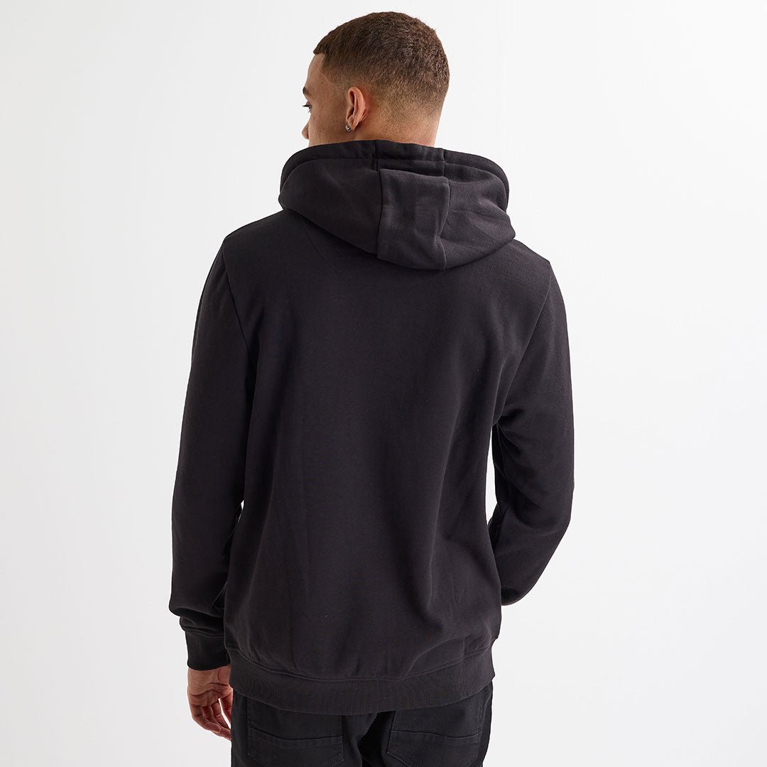 Mens Black Mock Layer Hoodie from You Know Who's