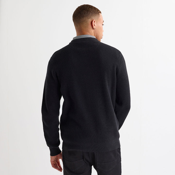 Men's Black Mock Shirt Jumper from You Know Who's
