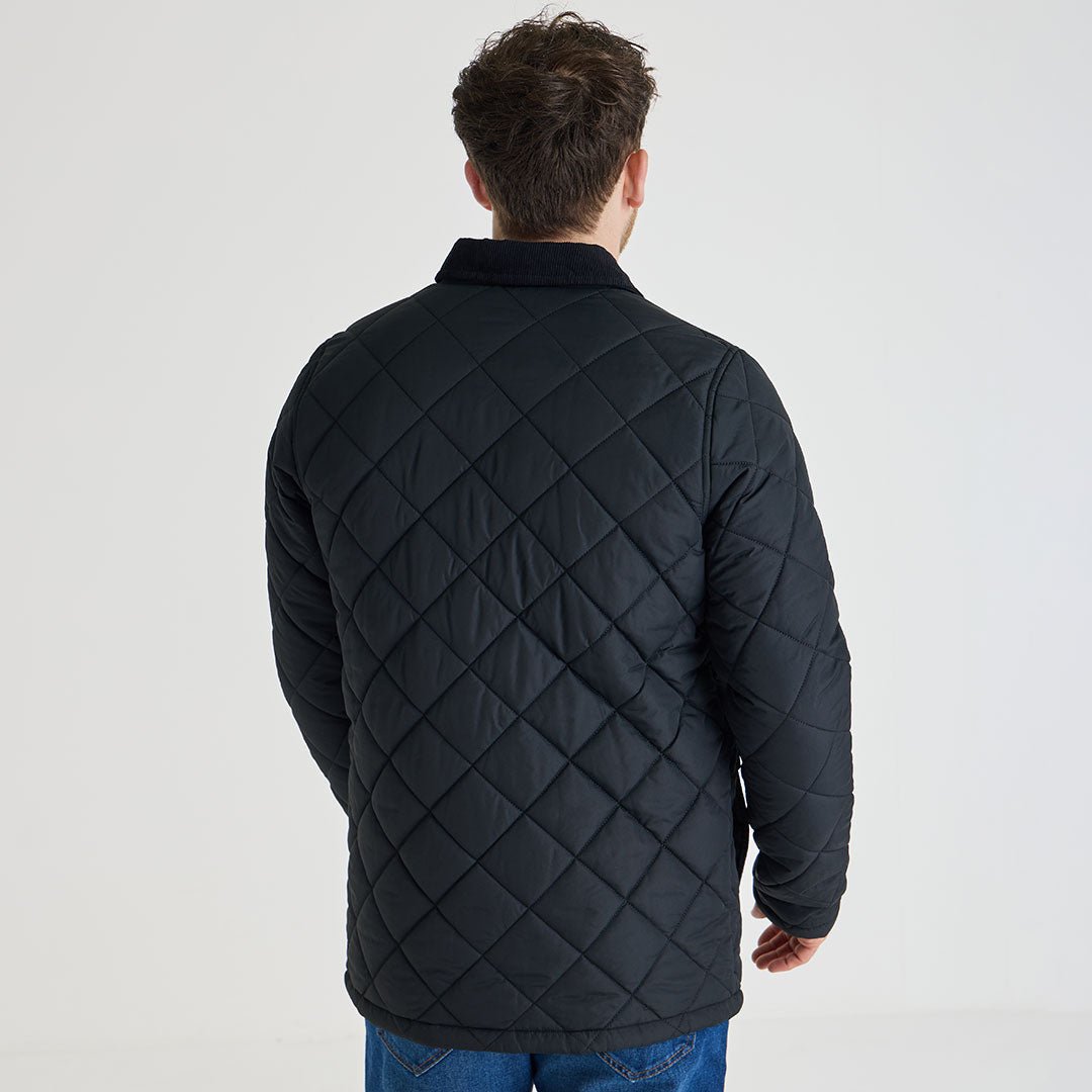 Mens Black Quilted Coat from You Know Who's
