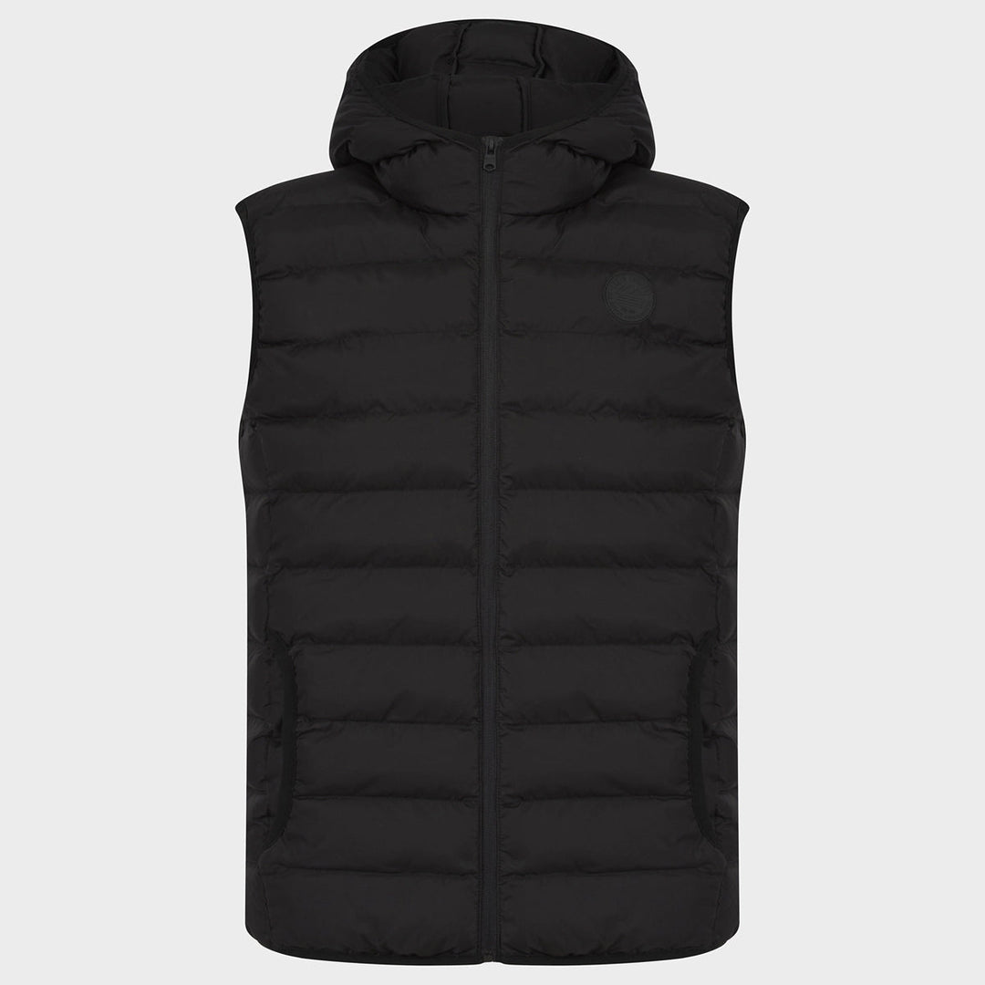 Mens Black Quilted Gilet from You Know Who's