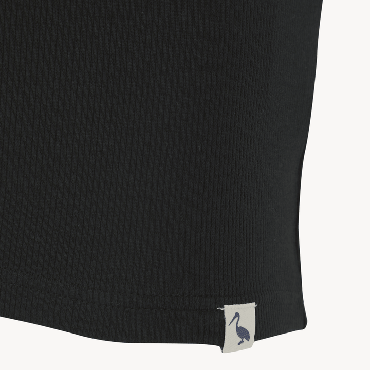 Mens Black Ribbed Vest from You Know Who's