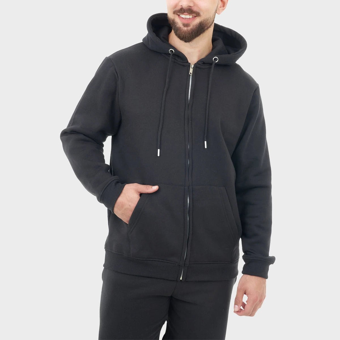 Mens Black Zip Hoodie from You Know Who's