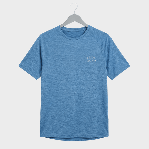 Mens Blue Marled Sports Top from You Know Who's