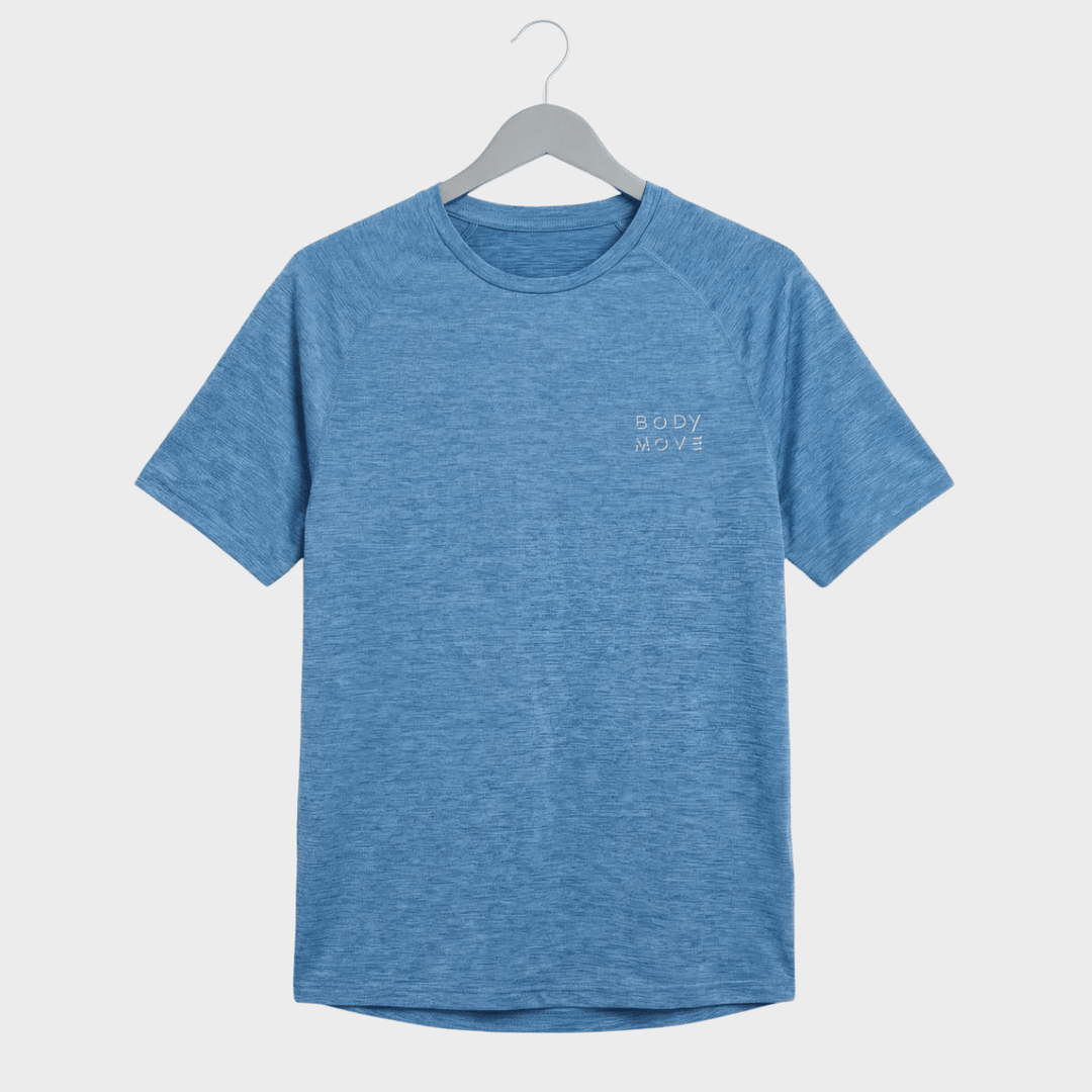 Mens Blue Marled Sports Top from You Know Who's