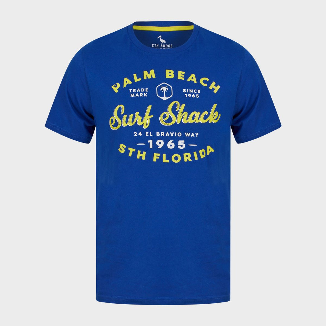 Men`s Blue Palm Beach T-Shirt from You Know Who's